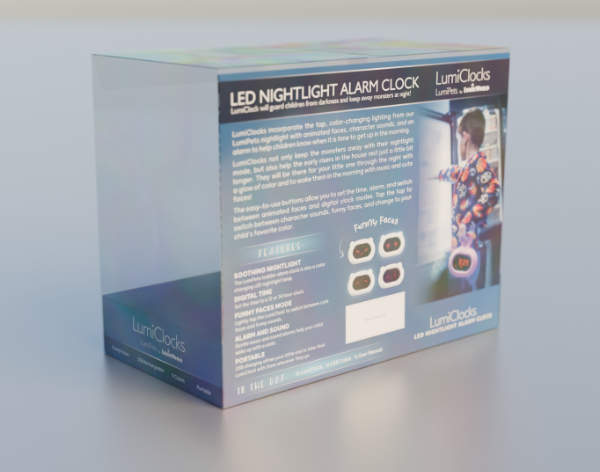 projekt i wizualizacja 3D opakowania lampek silikonowych